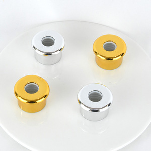 Factory Direct 20 Teeth Gold Silver Mushroom Ring Cover Smooth Plastic Rubber Head Dropper Bottle Cap Wholesale Lids & Closures