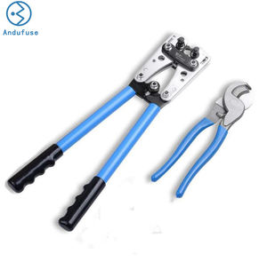 Batteriekabel-Crimpzange für 8, 6, 4, 2, 1, 1/0 AWG Hochleistungs-Kabelschuhe mit Drahtschneider - Product Image 1