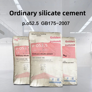 中国公司供应Pop普通波特兰灰色水泥325 425 525混凝土油井装饰房屋甲板50千克袋价格 - Product Image 3