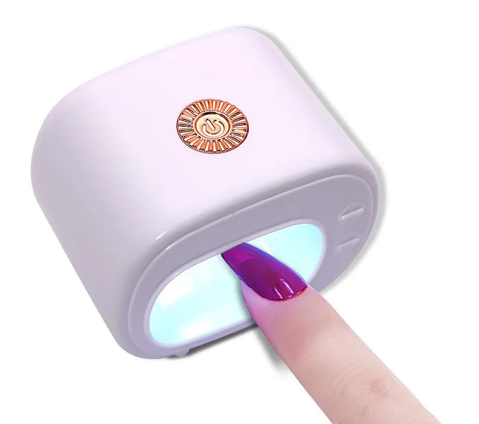 Mini secador de uñas LED UV, Lámpara USB LED para manicura, herramientas de manicura, diseño en forma de huevo rosa, luz de secado rápido para esmalte de Gel