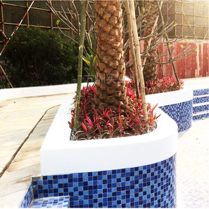 Banco de piscina de fibra de vidrio, muebles contemporáneos para patio exterior, diseño moderno y duradero para jardín y uso en la calle - Product Image 4