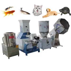 Alimentador elétrico automático de peixes, alimentador de alimentos para cachorros e gatos, alimentador de animais, máquina de bala, linha de produção