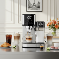 Cafetera Espresso Anbolife Thermoblock de 20 Bares con Tanque de Leche Desmontable de 500 ml y Control de Temperatura NTC OEM