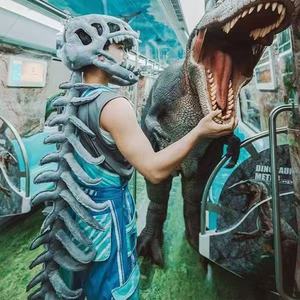 Casque de <span class=keywords><strong>dinosaure</strong></span> amusant en forme de tête d'ours, jouet en peluche super doux pour enfants, unisexe, Halloween - Product Image 6