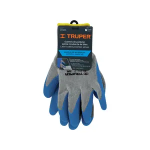 BOX 6 Gants en polyester enduits de latex, G, TRUPER - Product Image 2