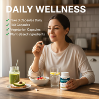 Capsules de Vitamine B3 Végétaliennes à Marque Blanche – Complément Naturel de Niacinamide pour l'Éclat de la Peau et le Bien-être Immunitaire – 90 gélules