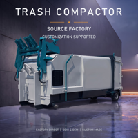 Compacteur de déchets industriel RNKJ à chargement automatique, haute capacité, pour station de compression des déchets