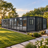Maison conteneur préfabriquée de 20 pieds avec intérieur personnalisé, espace de vie ouvert, maison conteneur préfabriquée de 40 pieds, unité de location pour jardin