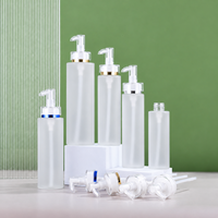 Bouteilles à pompe en gel personnalisées de 100 ml à 250 ml pour savon liquide, bouteille à pompe en plastique givrée pour shampoing, emballage pour lotion