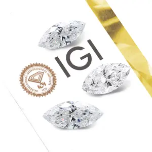 Hpht good quality fancy marquise cutting IGI certificate 1~1.09ct DEF lab grown diamonds making machine