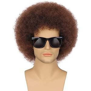 Perruque Disco Mullet pour Homme Perruque Courte Bouclée <span class=keywords><strong>Punk</strong></span> <span class=keywords><strong>Rock</strong></span> Perruques Rocker des Années 80 pour Halloween - Product Image 3