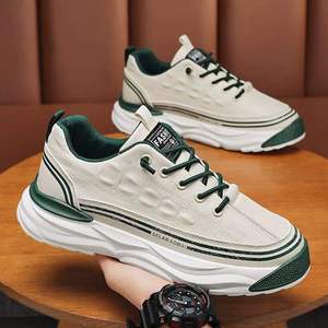 Zapatos Deportivos de Moda para Hombre, Estilo Urbano, con Bloques de Color, Transpirables, Antiolor, Impermeables, para Caminar en Verano - Product Image 2