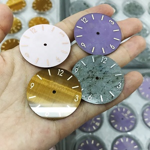 Mặt đồng hồ đeo tay bằng đá, phụ tùng thay thế, mặt đồng hồ bằng đá Labradorite tự nhiên - Product Image 1