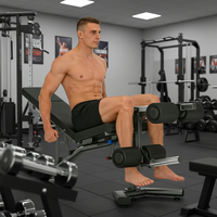 Appareil d'exercice multifonctionnel commercial pour abdominaux et haltères, banc de musculation complet