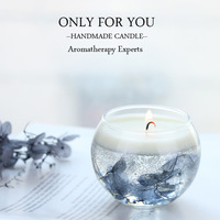 Hochwertige Maßgefertigte Große Gel-Wachs Glas-Duftkerzen Geschenkset Handgemachte Aromatherapie für Feste Feiertage Ramadan Ungiftig