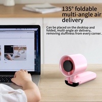 Ventilateur portable multifonctionnel intelligent AntarcChill avec affichage numérique, réglable, haute vitesse, mini ventilateur de bureau