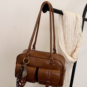 低MOQカスタムヴィンテージ女性用デザイナーバッグ革製バッグメーカー、レトロショルダーバッグ、ベンダーセット向けソリューション - Product Image 6