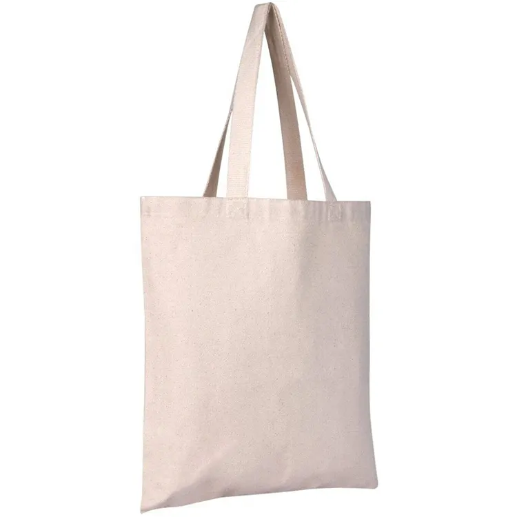 Özel kendi alışveriş çantaları tuval Logo baskılı pamuk Tote çanta boş Calico alışveriş çantaları