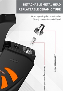 Sợi quang ánh sáng màu đỏ Bút vỏ sò Type-C sạc Giao diện hiển thị kỹ thuật số tự động khởi động 650red ánh sáng LED - Product Image 4