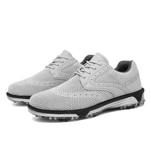 <span class=keywords><strong>Chaussures</strong></span> <span class=keywords><strong>de</strong></span> <span class=keywords><strong>Golf</strong></span> Professionnelles Personnalisées OEM pour Hommes, Nouvelles <span class=keywords><strong>Chaussures</strong></span> à Crampons d'Extérieur Imperméables avec Doublure en Mesh pour Toutes Saisons - Product Image 2