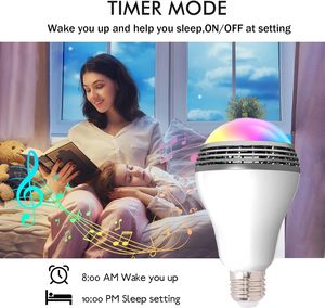 <span class=keywords><strong>Ampoule</strong></span> LED Intelligente avec Haut-Parleur, Culot E27, RGBW, Intensité Variable, Contrôle sans Fil par Application, pour Salon, Maison, Fêtes - Product Image 2