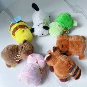 2025 nóng bán tùy chỉnh phim hoạt hình sang trọng Keychain đảo ngược capybara Bee mềm <span class=keywords><strong>Fluffy</strong></span> vui sang trọng nhồi bông đồ chơi Keychain cho trẻ em - Product Image 6