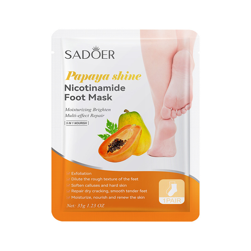 Masque pour les pieds à la papaye
