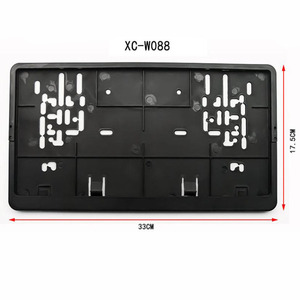 حامل لوحة أرقام بلاستيكي بالجملة من مادة ABS، إطار لوحة أرقام بحجم أوروبي قياسي، يدعم تخصيص الشعار - Product Image 6