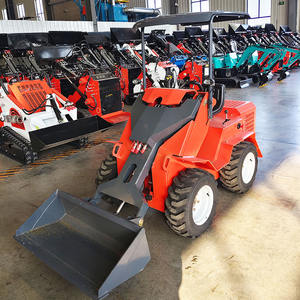 Roda mobil Mini <span class=keywords><strong>520</strong></span> selip Steer <span class=keywords><strong>Loader</strong></span>, diesel Backhoe dengan ember roda <span class=keywords><strong>Loader</strong></span>, efisien peralatan pemuat tanah - Product Image 6