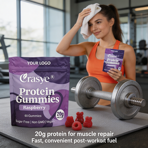 Gommose Proteiche Vegane 20g con <span class=keywords><strong>Vitamina</strong></span> <span class=keywords><strong>C</strong></span>, Etichetta Privata, per Riparazione Muscolare e Pre/Post Allenamento, Vendita Calda USA/UE - Product Image 3