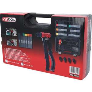 KS TOOLS-Juego de Remachadoras manuales 3 en 1 150,9850-CUERPO EAN 4042146884799 Y CHAPAS DE METAL - Product Image 5
