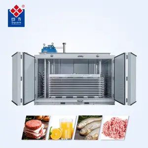 Congelador de placa de contacto hidráulico industrial de carne de pescado de alta calidad SQUARE