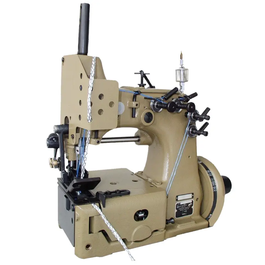 Máquina de coser de doble aguja, máquina de coser de unión, FIBC, contenedor a granel, cadena, 80700