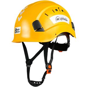 Casque de sécurité ABS rigide, réglable, ventilé, à fentes, 6 points de suspension, pour travaux de construction, escalade, stockage - Product Image 4