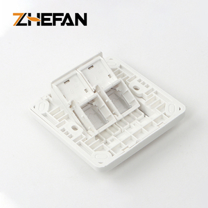 Zhefan Cổng đôi Keystone <span class=keywords><strong>Jack</strong></span> Cat5e-Cat8 <span class=keywords><strong>RJ45</strong></span> chuyển đổi cáp tấm Tường 86 Mạng faceplate Viễn Thông bộ phận - Product Image 5