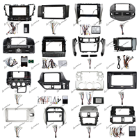 Cadre audio de voiture en gros pour TOYOTA FORTUNER/ VIGO/ HILUX 2005 et 2007-2014, cadre de panneau stéréo pour autoradio Android