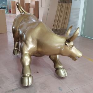 Escultura de Toro <span class=keywords><strong>Dorado</strong></span> de Acero Inoxidable de Tamaño Personalizable para <span class=keywords><strong>Hotel</strong></span>/Centro Comercial/Decoración de Arte Público Moderno - Product Image 5