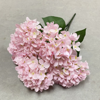 5 Tangkai Bunga Hydrangea Buatan dari Sutra, Dekorasi Bunga Palsu untuk Rangkaian Bunga Pernikahan