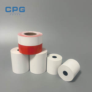 Rouleaux de papier thermique CPG POS 80x80mm Impression claire Papier de caisse enregistreuse pour système de paiement avec option sans noyau en PE/PP - Product Image 1