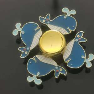 In magazzino produttore Anti Stress materiale In metallo giocattolo a mano abbagliante punta del dito giroscopio In metallo Fidget Spinner per <span class=keywords><strong>adulti</strong></span> con scatola - Product Image 4