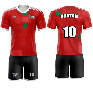 Maillot de football personnalisé OEM ODM, col croisé numérique, col rond, séchage rapide, respirant, bordure rayée vintage, uniformes d'académie - Product Image 2