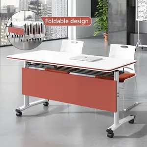 Mueble de oficina para oficina, mesa de conferencias y sillas modernas, escritorio plegable, mesa de oficina, escritorio plegable