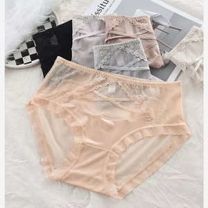<span class=keywords><strong>Sous</strong></span>-<span class=keywords><strong>vêtements</strong></span> en dentelle de soie de mûrier sexy, <span class=keywords><strong>sous</strong></span>-<span class=keywords><strong>vêtements</strong></span> en dentelle <span class=keywords><strong>grande</strong></span> <span class=keywords><strong>taille</strong></span> pour femmes, 100,00 kg, antibactérien, <span class=keywords><strong>taille</strong></span> haute, culottes semi-transparentes - Product Image 1