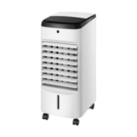 Ventilateur de sol puissant avec fonction d'humidification, télécommande, minuterie, rafraîchisseur d'air personnel et ventilateur pour serviettes.