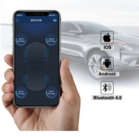 Système de surveillance de la pression des pneus 4.0 Capteur externe de voiture Meilleur TPMS BLE pas cher pour Android et IOS 4PCS/Set Capteurs TPMS