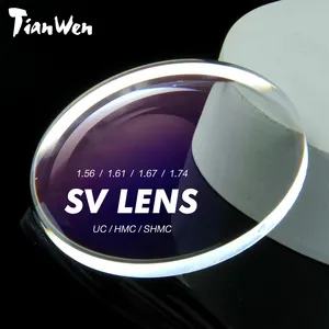 공장 가격 1.56 싱글 비전 투명 렌즈 안경 블루 UC 코팅 반사 방지 광학 눈 보호