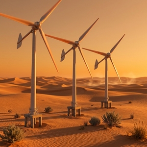 Éolienne à axe horizontal haute puissance de 200 kW à 3 pales, avec un diamètre de rotor de 22 m et une hauteur de 30 m - 200 kW - Product Image 4