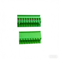 Connecteur de contrôle industriel vert à 10 broches P10, pas de 5,08 mm, mâle/femelle, à brancher sur circuit imprimé