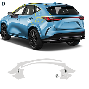 Película automotriz transparente tpu7.5MIL de alta calidad al por mayor transfronteriza precortada <span class=keywords><strong>para</strong></span> LEXUS NX 250 350 350H 450H 2022-2024 - Product Image 2