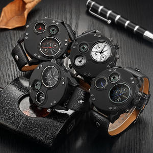 <span class=keywords><strong>Montre</strong></span> <span class=keywords><strong>Oulm</strong></span> HP3741 en gros, montres en quartz noires, bracelet en cuir PU cool, deux fuseaux horaires en stock, <span class=keywords><strong>montre</strong></span> de luxe pour homme, <span class=keywords><strong>montre</strong></span> <span class=keywords><strong>Oulm</strong></span> - Product Image 5